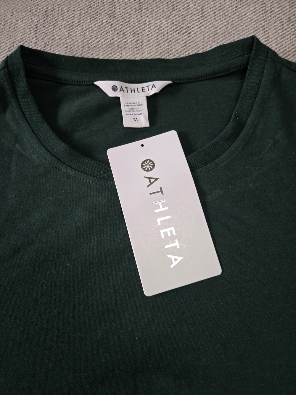 Athleta Dark Green Outbound Top